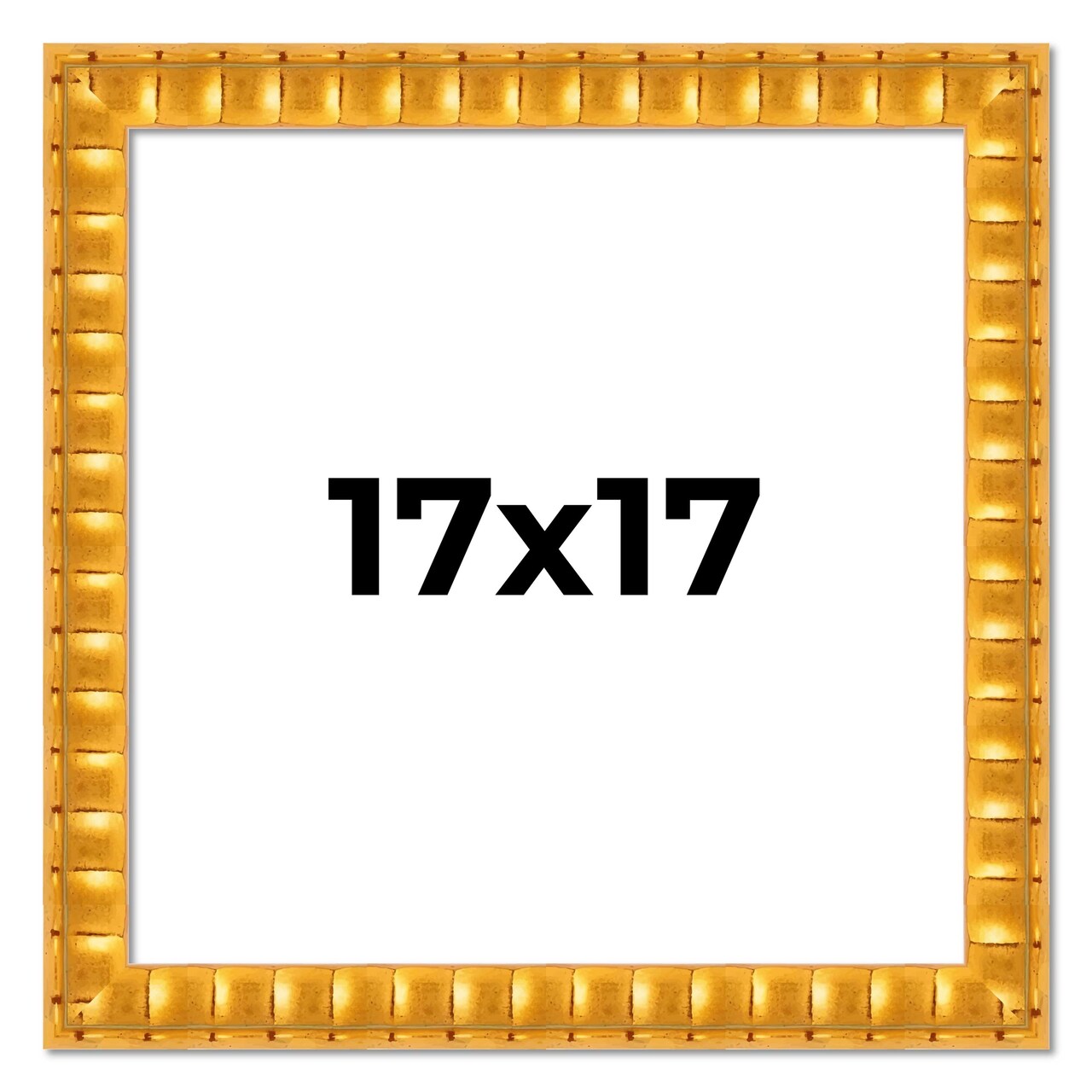 17x17 Bamboo Picture Frame with UV-Resistant Acrylic & Acid Free Backing, Available in 4 Finishes - Brown, Black, Gold, and Natural
